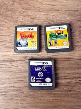 DS Game Bundle- Peggle, Kim Possible, Lunar Dragon Song